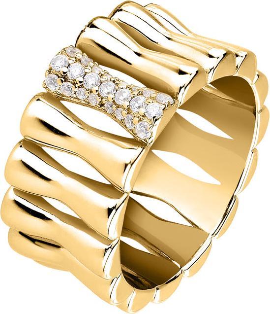 Produktbild Morellato Essenza SAWA19 Recycled Silver Modern Gold Plated Ring - Circuit: 52 mm (52, 925 Silber)