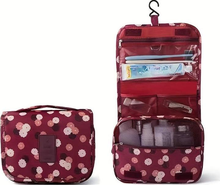 Only-Bags.Store Sac de toilette de voyage polyvalent avec crochet - polyester résistant, sans odeur