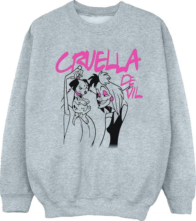 Actual product image Disney Girls Cruella De Vil Collared Sweatshirt (140, 146)