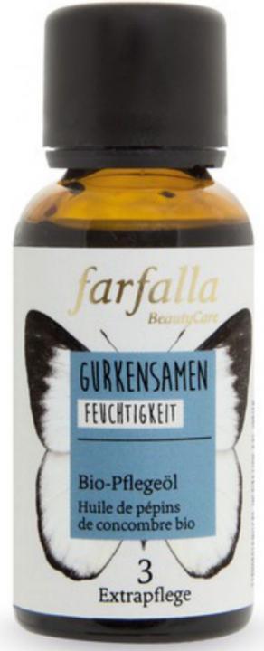 Image du produit Farfalla Huile de soin bio aux graines de concombre | Hydratation (30 ml, Huile visage)