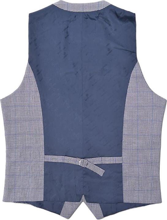 Actual product image Lambretta Mens George Prince Of Wales Check Waistcoat (102)