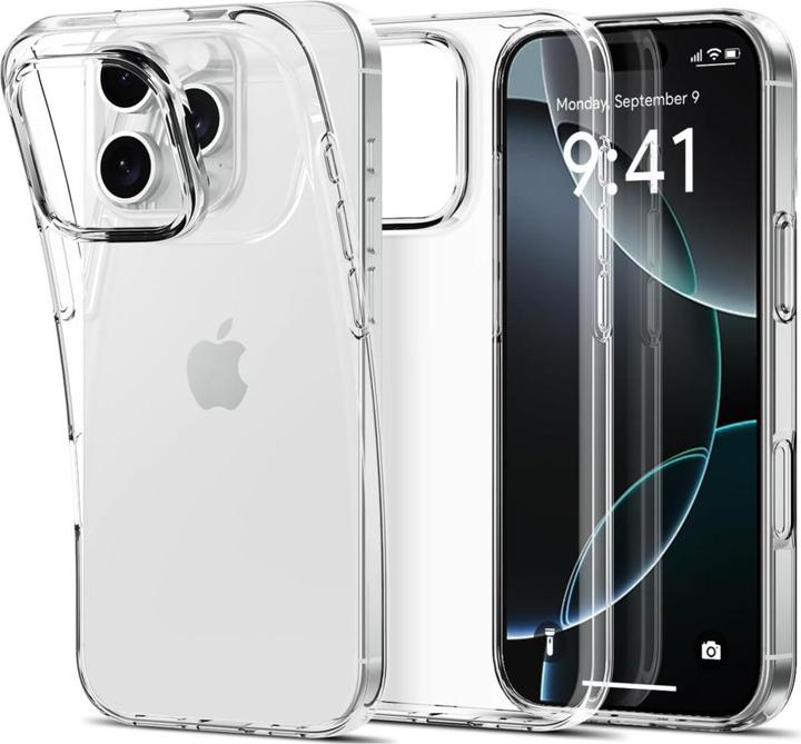 Produktbild Apfelkiste iPhone 16 Pro Max Silikon Gummi Case Hülle - Transparent Slim Design 1.0 mm (Apple iPhone 16 Pro Max)