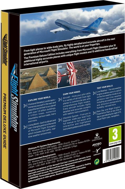 Produktbild Microsoft Flight Simulator 2020 - Premium Deluxe Edition (PC, EN)