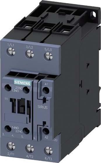 Produktbild Siemens Leistungsschütz 18,5kW 3S 24VDC 40A 3RT2035-1KB40-1AA0
