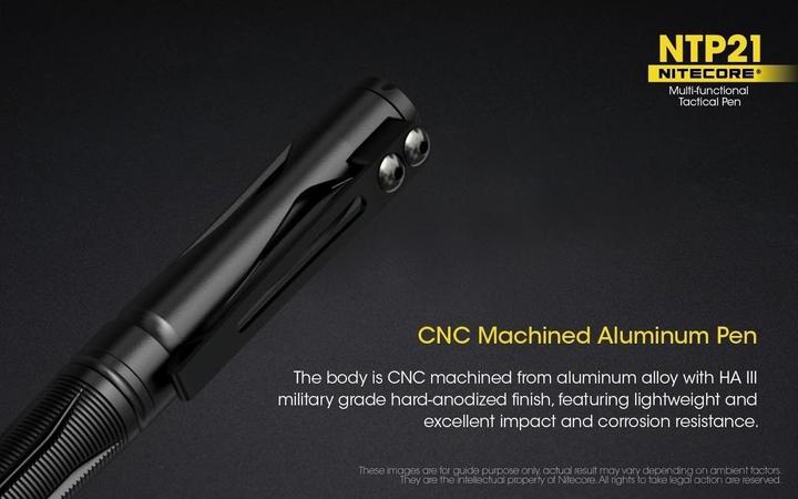 Produktbild Nitecore Tactical Pen NTP21 (Schwarz, 1 x)
