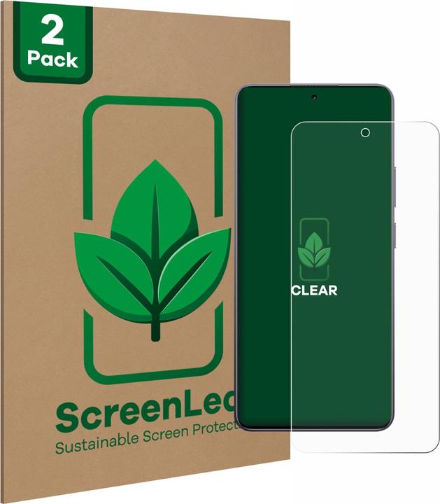 Productafbeelding ScreenLeaf Beschermfolie duurzame screenprotector screenprotector folie helder transparant (2 Stuk, Realme 13 Pro Plus)