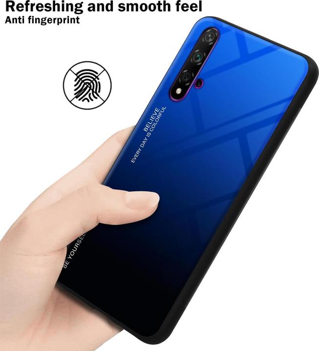 Productafbeelding Cadorabo TPU 2 kleuren glasdekking (TCL 20S, LG K20, Huawei Nova 5T)