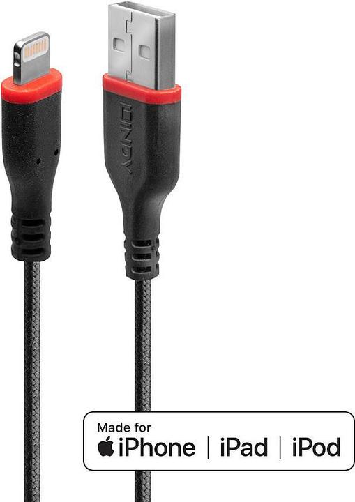 Produktbild Lindy Lightning Ladekabel (2 m, USB 2.0)