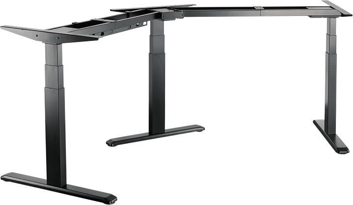 Produktbild LogiLink Elektr. höhenverstellbares Schreibtischgestell, 120° Eckdes