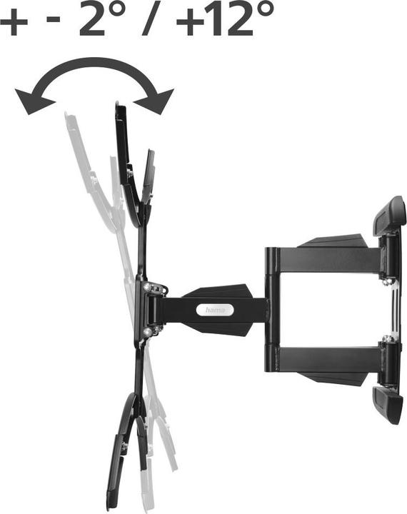 Actual product image Hama TV wall bracket, swivel, tilt, extendable, 229 cm (90") up to 50 kg (Wall, 90", 50 kg)