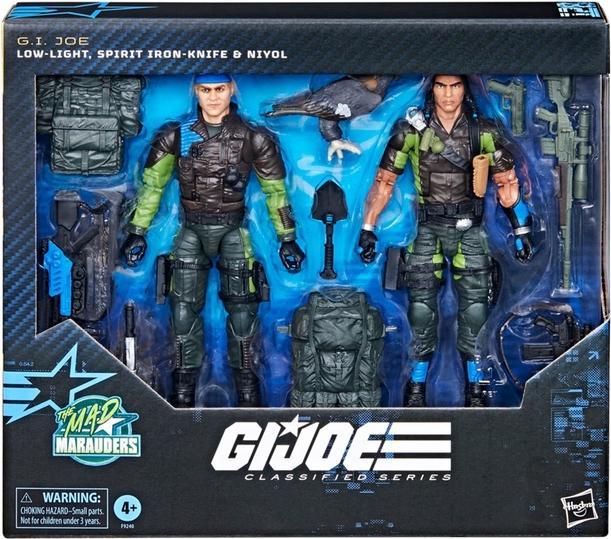 Image du produit Hasbro G.I. Joe Classified Series Action Figures Set Low-Light, Spirit Iron Knife & Niyol