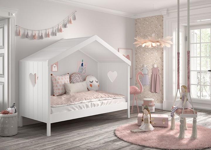 Immagine prodotto Vipack Letto Amori con pannello posteriore, incluso il box estraibile (90 x 200 cm)