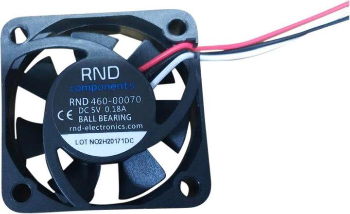 RND Components Axial fan DC 40x40x10mm 5V 12.3m³/h (40 mm)
