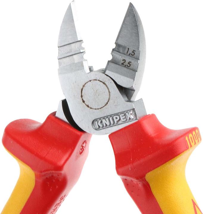 Image du produit Knipex Pince à dénuder coupante de côté (160 mm)