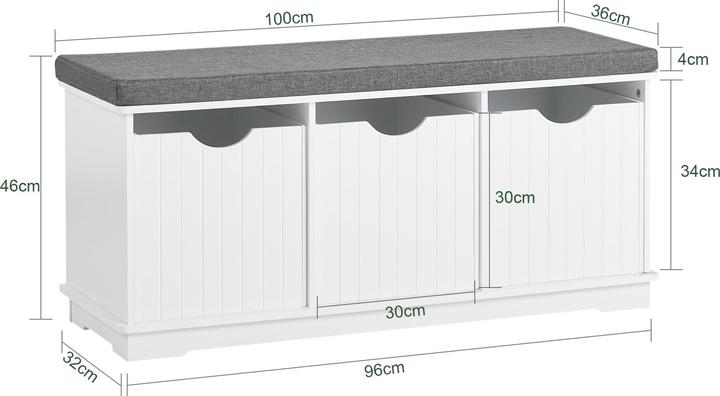 Actual product image SoBuy Sitzbank (100 cm)