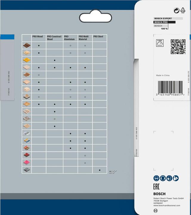 Produktbild Bosch Professional Zubehör PRO Aluminium cordless Kreissägeblatt, 165 x 1,8 x 20 mm