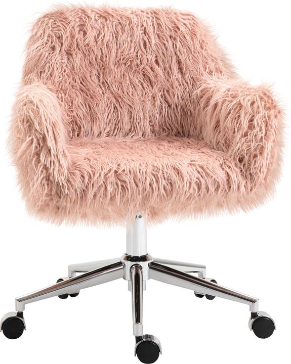 Actual product image Vinsetto Office chair with faux fur