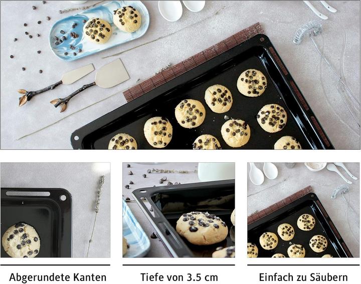 Produktbild Icqn Backblech & Gitter Set für Whirlpool, Ignis, Bauknecht, Indesit, Algor, Neckermann und Lloyds