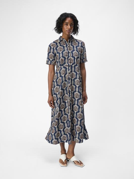 Actual product image Object Print blouse dress (38)