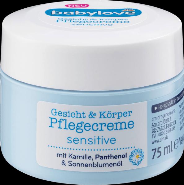 dm babylove Pflegecreme sensitive