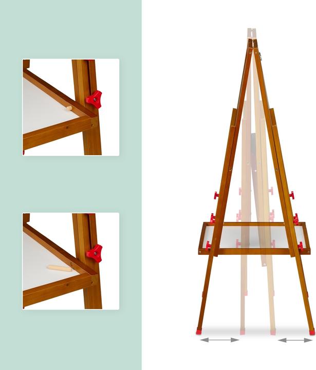 Actual product image Relaxdays Children's art easel