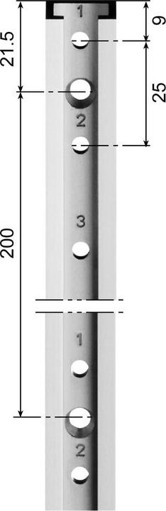 Produktbild Aweso Stellschienen 1000 Typ 1, für leichte Belastung (1 Stk.)