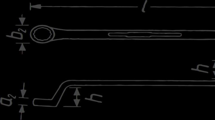 Produktbild HAZET Doppel-Ringschlüssel 630-30X32 ∙ Aussen Doppel-Sechskant Profil ∙ 30 x 32 mm (30 mm, 32 mm)