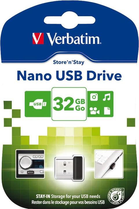 Actual product image Verbatim Nano (32 GB, USB-A, USB 2.0)