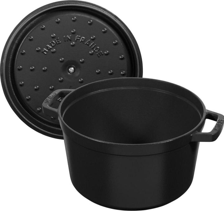 Actual product image Staub La Cocotte Cocotte high, 24 cm, black (24 cm, Casserole + Stewpot, Cast iron)