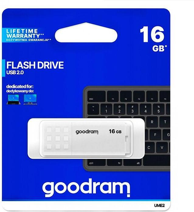 Image du produit Goodram UME2 UME2-0160W0R11 Pendrive (16 Go, USB 2.0, blanc) (16 Go, USB-A)