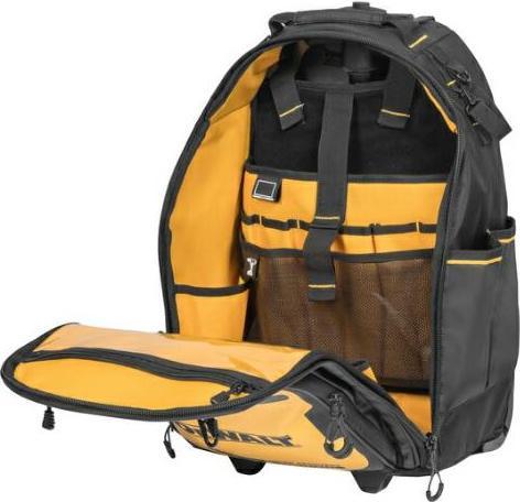 Image du produit DeWalt Sac à dos à outils avec poches de la série Soft Storage sur roulettes, poignée télescopique (46 pièces)
