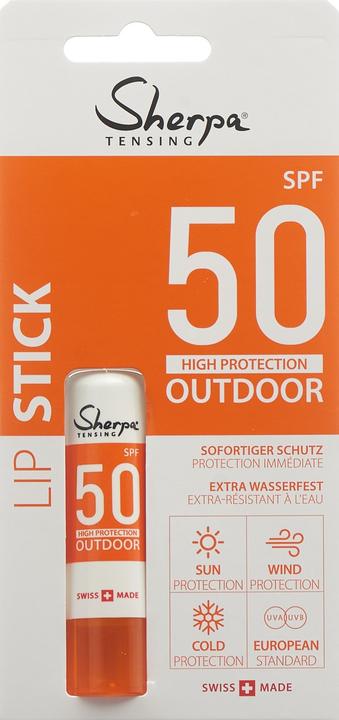 Actual product image Sherpa Tensing lip balm (Sun stick, Sun cream face, SPF 30, 4.80 g)