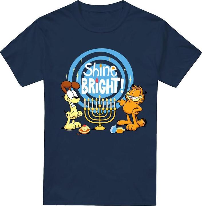 Immagine prodotto Garfield Shine Bright For Hanukkah Maglietta Odie Uomo (3XL)