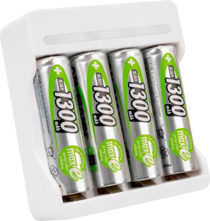 Produktbild Ansmann Ladegerät Basic IV inkl. 4 x AA 1300mAh Akku (1 Stk., AA, 1300 mAh, Akku)
