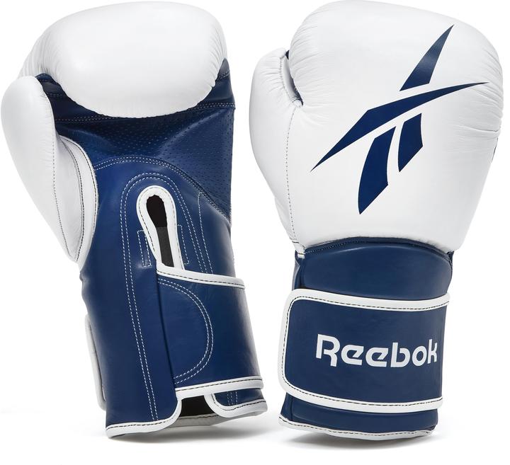 Actual product image Reebok Leather Boxing Gloves 10oz Blue (10 OZ)
