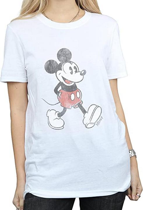 Image du produit Disney Walking Mickey Mouse coton Boyfriend TShirt (S)