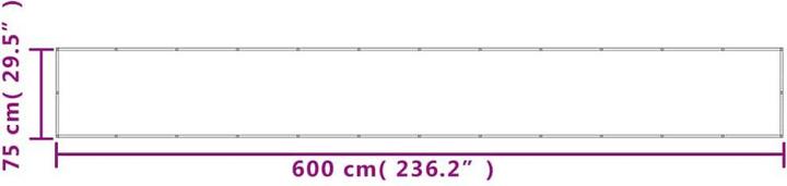 Actual product image VidaXL Balkon-Sichtschutz (600 cm)