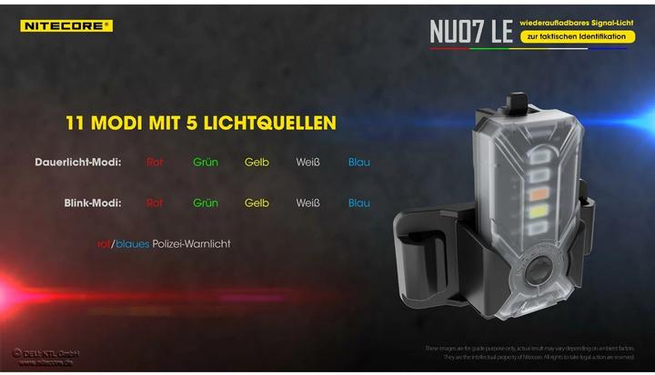 Produktbild Nitecore NU07 LE - Signalleuchte (6.18 cm, 15 lm)