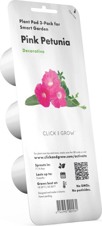 Image du produit Click and Grow Semences de pétunia rose, paquet de 3 (Graines de plantes)