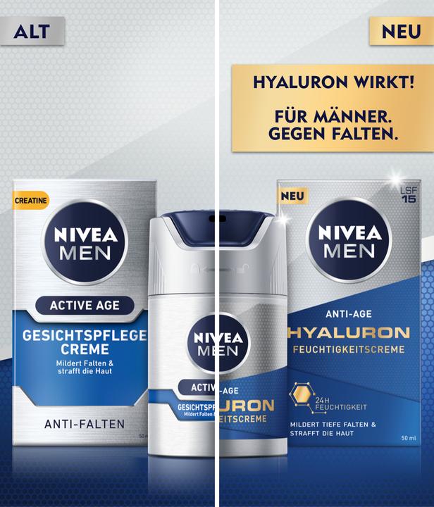 Image du produit NIVEA Hyaluron anti-âge (50 ml, Crème 24h, SPF 15)