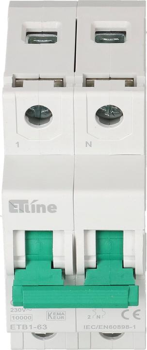 Actual product image Max Hauri Circuit breaker 1L+N