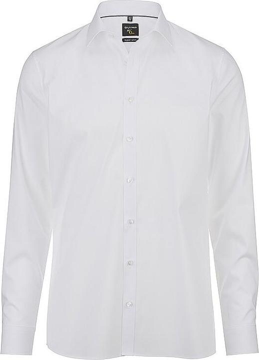 Olymp Hemd Super Slim No.6 weiss 1/1, Gr.40 (40)