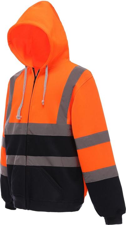 Produktbild Yoko Hoodie mit durchgehendem Reissverschluss Signalkleidung Sicherheit (XL)
