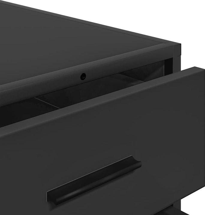 Actual product image VidaXL Black drawer unit 70x41x70 cm Wood-based drawer chest (70 x 41 x 70 cm)