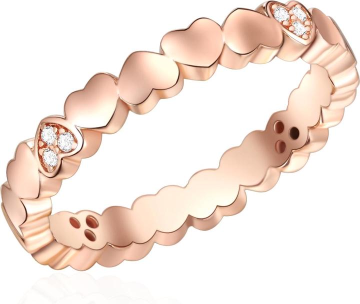 Produktbild Lulu & Jane Herz Sterling Silber Zirkonia roségold - 33248 (52, 925 Silber)