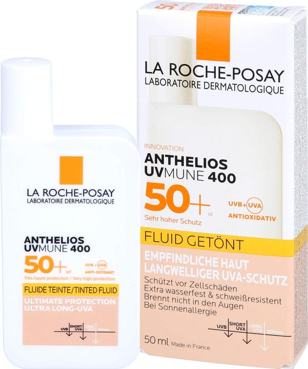 Actual product image La Roche Posay Anthelios Invisible Fluid Tinted (Sun cream face, SPF 50, 50 ml, 75 g)