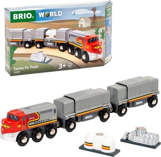Immagine prodotto Ravensburger BRIO World - 36089 Treni del mondo treno Santa Fe | Treno giocattolo per bambini dai 3 anni in su