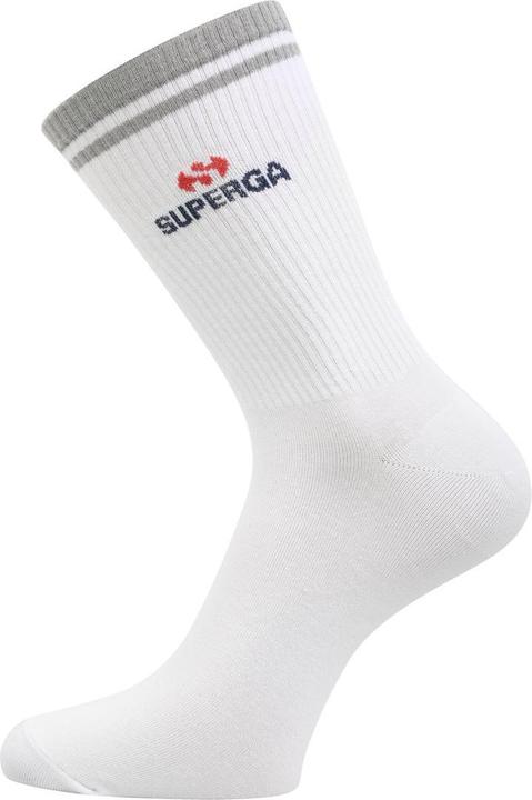 Actual product image Superga Unisex Adult Ribbed Knitted Socks (Pack of 3) (M)