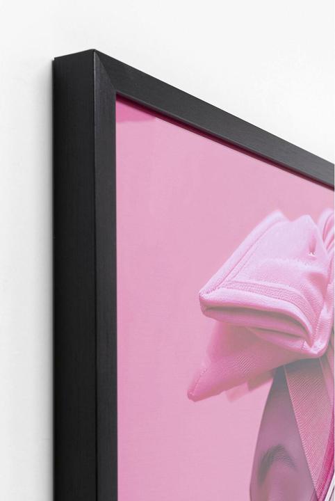 Actual product image Kare Design Framed picture Pink Woman LED 80x80cm (80 x 80 cm)