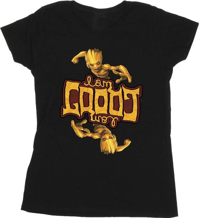 Image du produit - T-shirt GUARDIANS OF THE GALAXY GROOT INVERTED GRAIN - Femme (XXL)